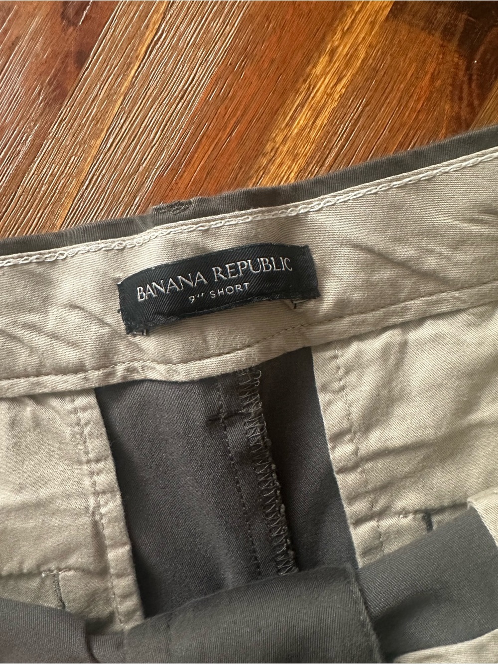 Banana Republic Olive Green Shorts with Dark Trim
